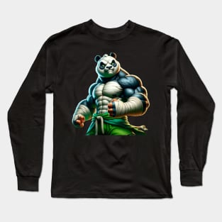 Unleash the Fierce Warrior Within: Embrace the Pandamonium! Long Sleeve T-Shirt